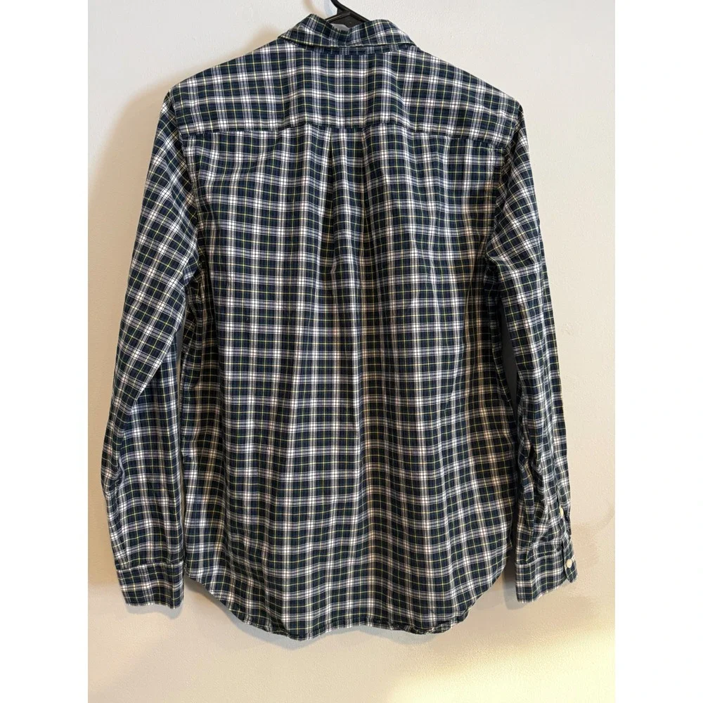 Kids Ralph Lauren Plaid Button Down Shirt Size XL 18‎ 20 Green Blue